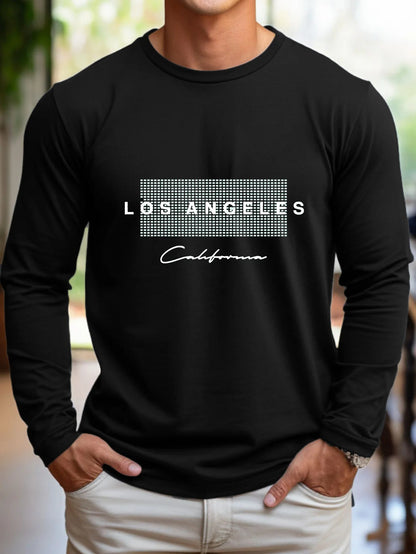 Men's 100% cotton summer loose fit large Los Angeles