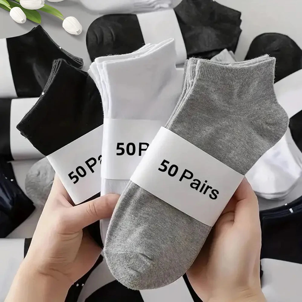 Breathable Deodorant Men's Low Cut Ankle Socks