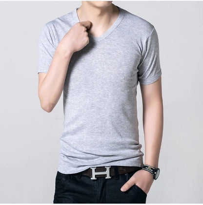 Men's Short Sleeve Top Quality Undershirt Cotton