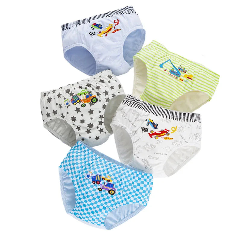 5 Pieces/Lot Children Underwear Cartoon Mickey Boys Panties