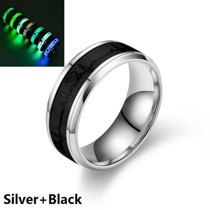 Stainless Steel Luminous Finger Rings