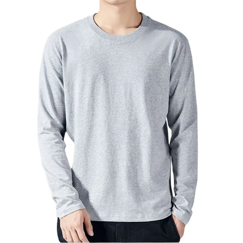 T Shirt For Men Cotton Long Sleeve