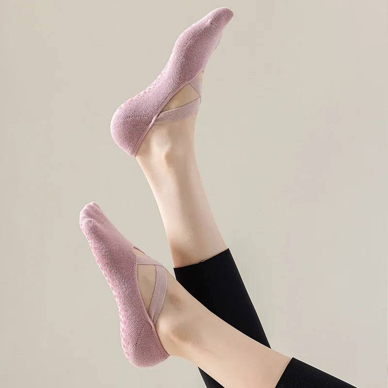 Yoga Socks Women Cotton Silicone Non-slip