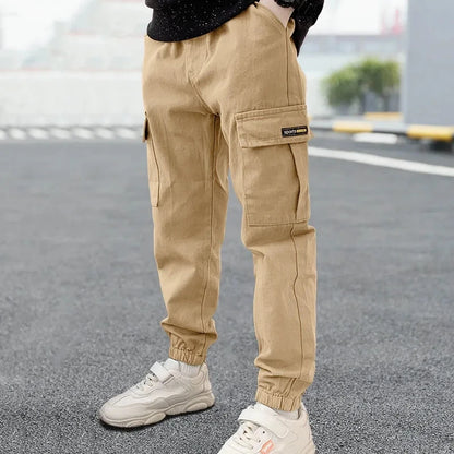 Spring Autumn Boys Pants Casual Long Style Trousers