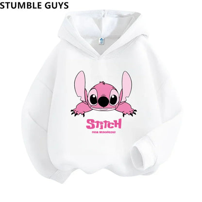 Children Hoodies Stitch  Fashion Pullover Sweatshirt