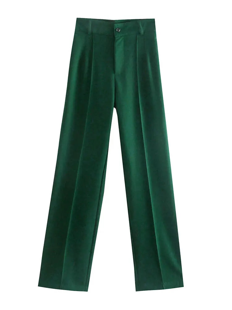 Chic Fashion Office Wear Straight Pants