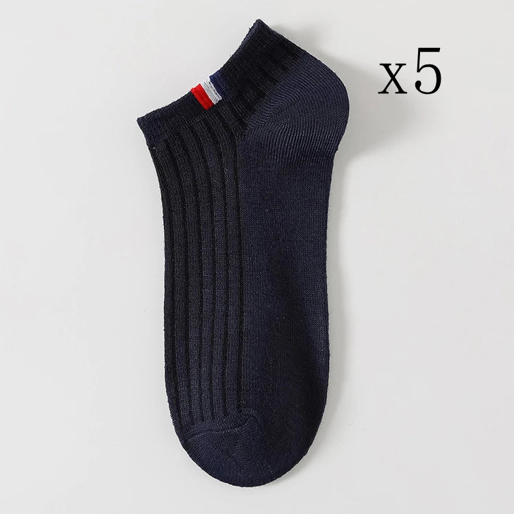 Thin Summer Blending Boat Socks(5 Pairs)