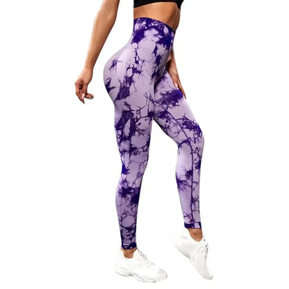 Tie-dye Gym Leggings Seamless