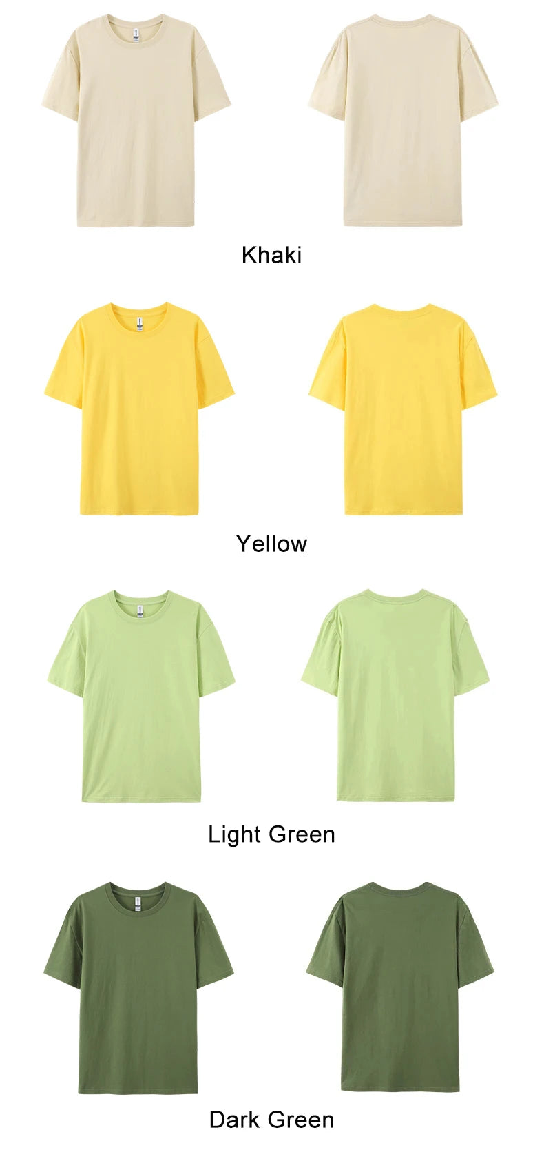 100% Cotton Solid T-shirts