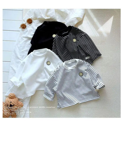 Striped Cute Baby Long Sleeved T-shirt