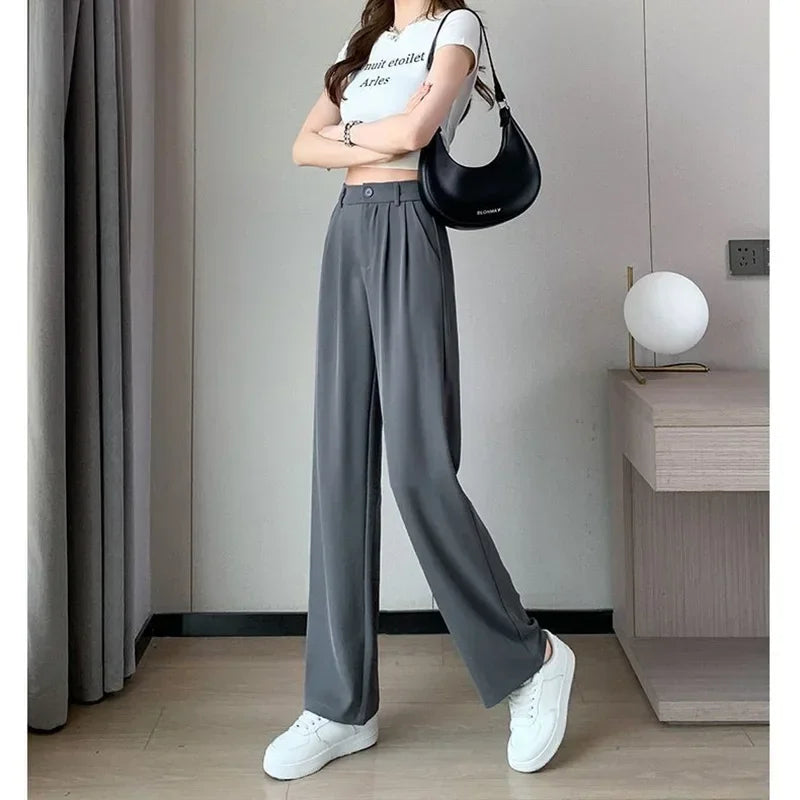 Women Suit Pants Lady Baggy