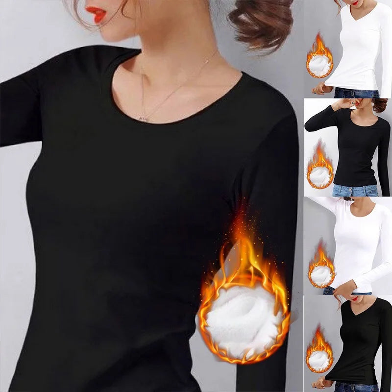 O Neck V Neck Long Sleeve Shirt