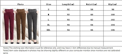 Thin & Plush Thick Casual Pants