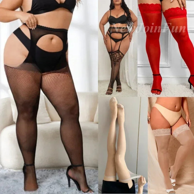 Women Large Plus Size Stockings