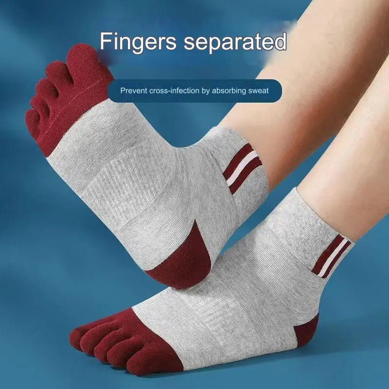 Men's Casual Five-Toe Cotton Socks