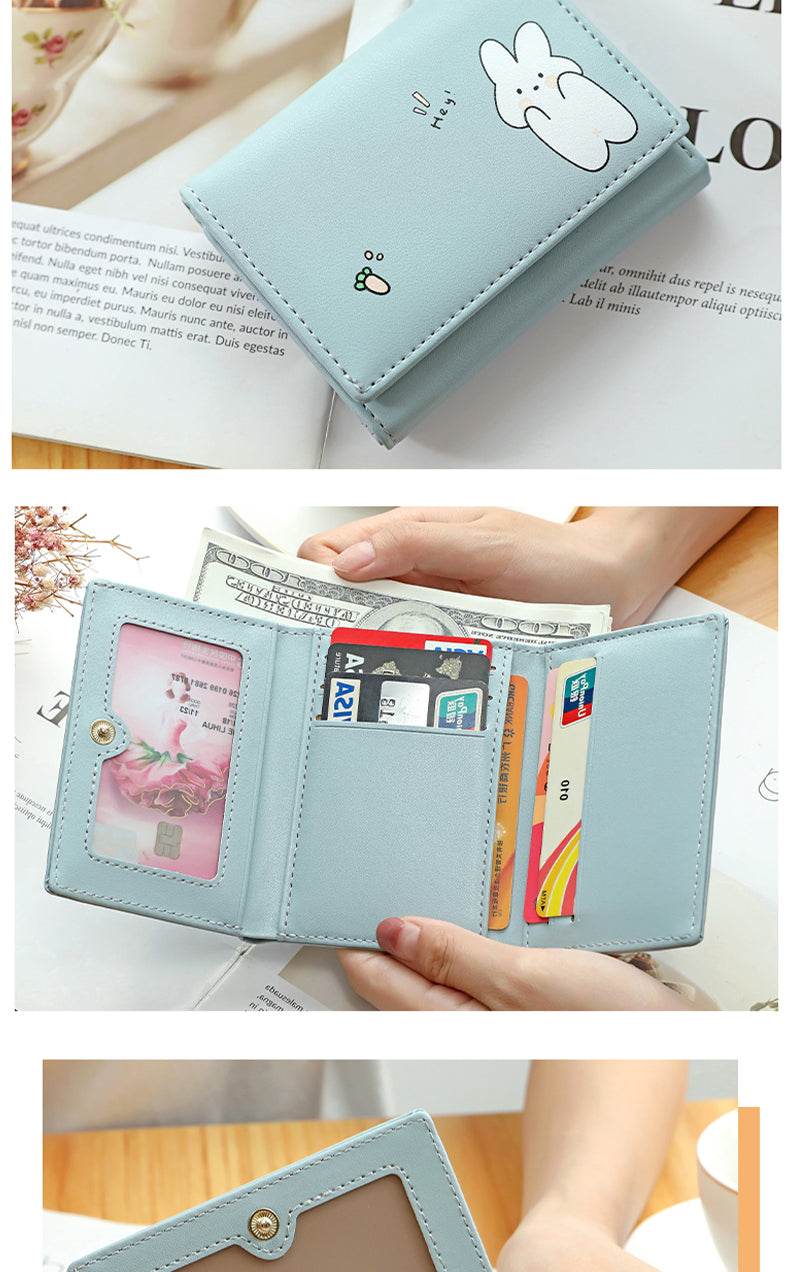 Women Short Cute Small Wallets Student