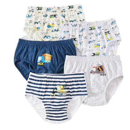 5 Pieces/Lot Children Underwear Cartoon Mickey Boys Panties