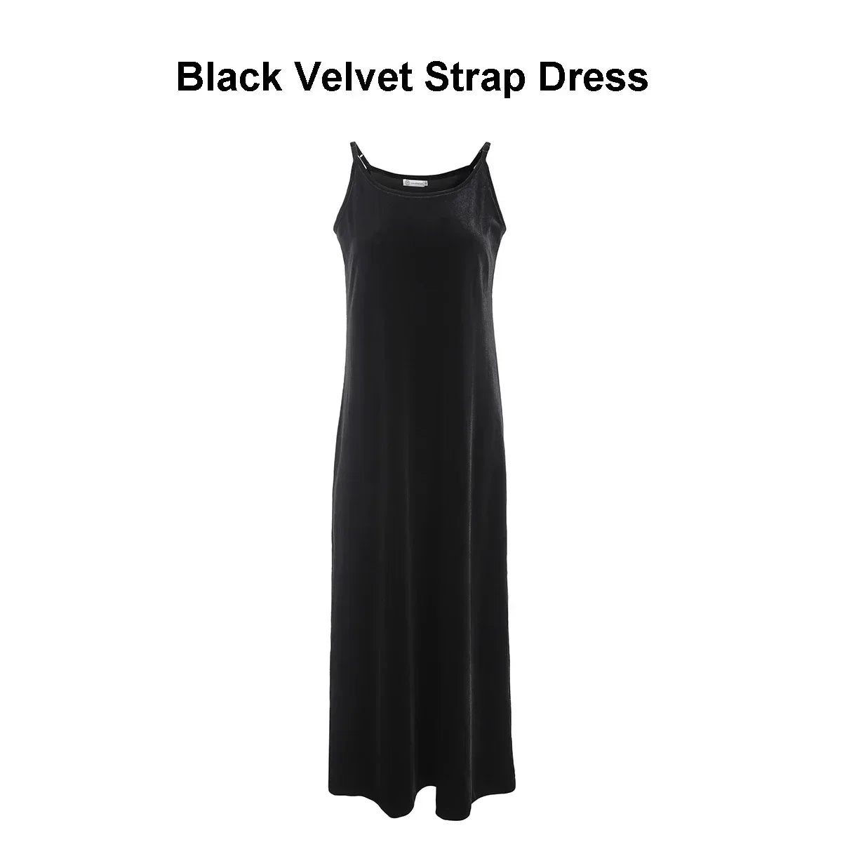 Women Velvet Cardigan and Strap Dress