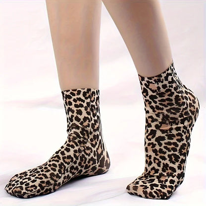 Print Mesh Socks for Women