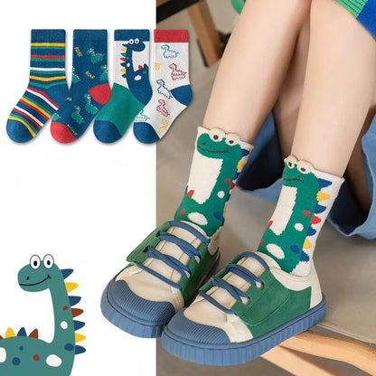 5 Pairs Autumn Winter New Style Children's Socks