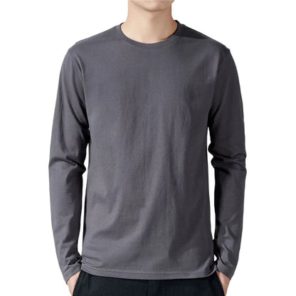 T Shirt For Men Cotton Long Sleeve