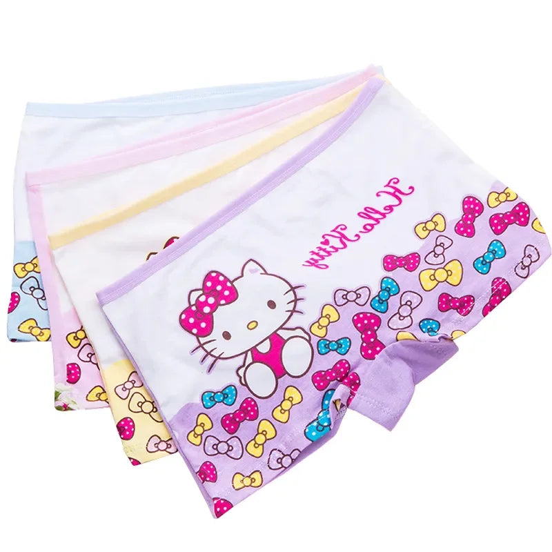 4pcs/Lot Girls  Underwear 100%Cotton Girls Panties