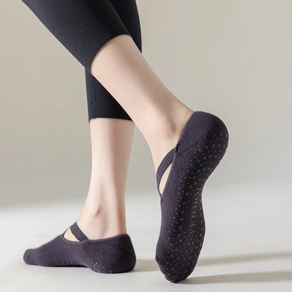 Yoga Socks Women Cotton Silicone Non-slip