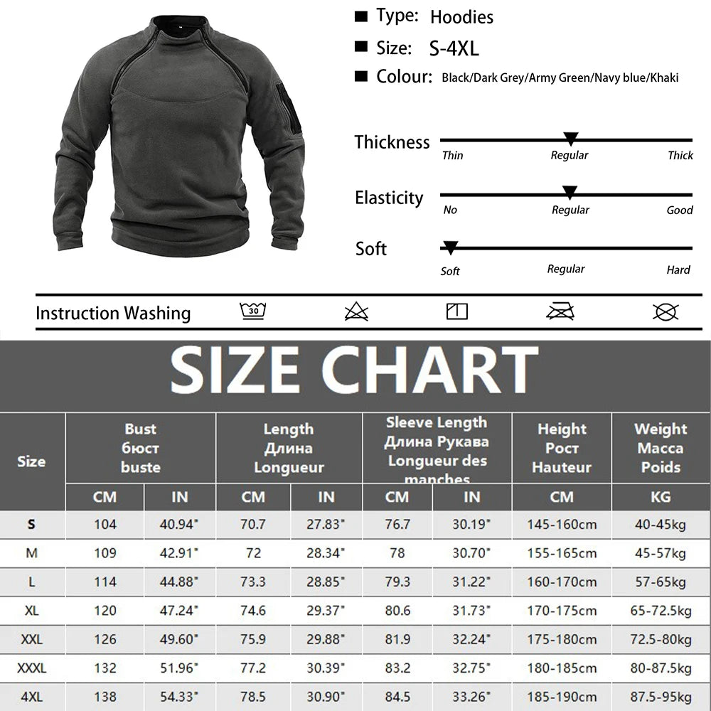 Men's Tactical Outdoor Fleece Jacket