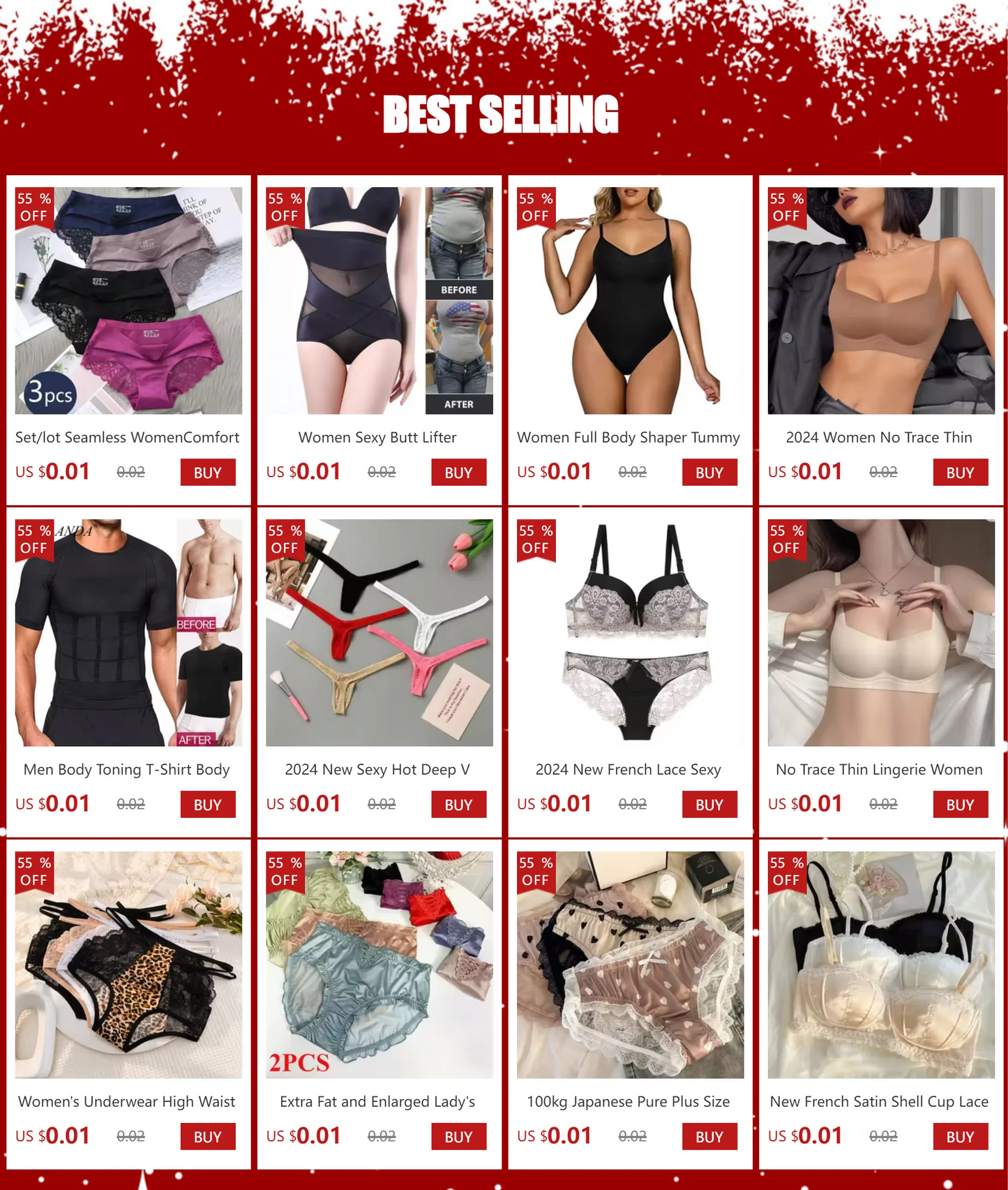 Set/lot Seamless Women Comfort Lace