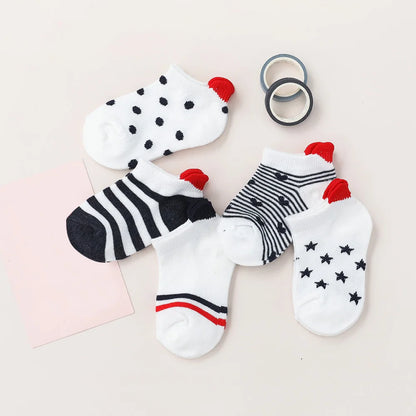 5Pairs/Cute Lovely Short Baby Socks