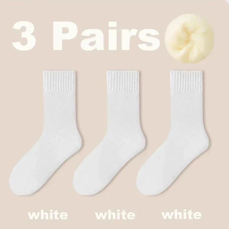 3 Pairs Women Socks Wool