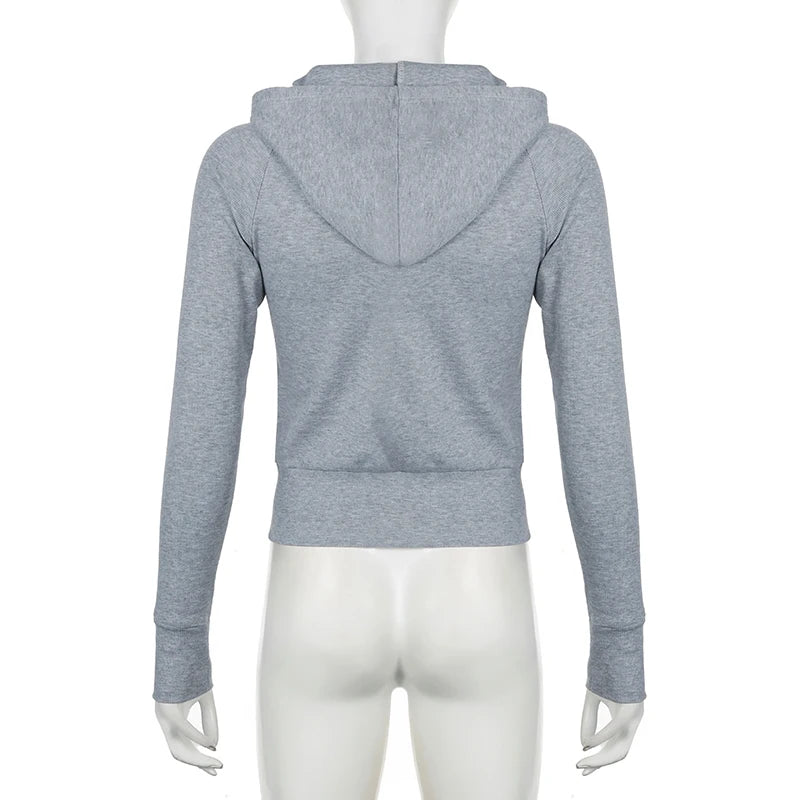 Casual Streetwear Basic Hooded