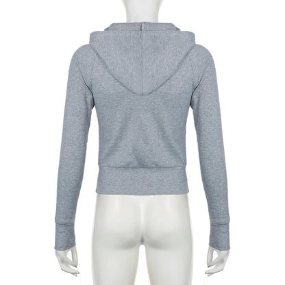 Casual Streetwear Basic Hooded