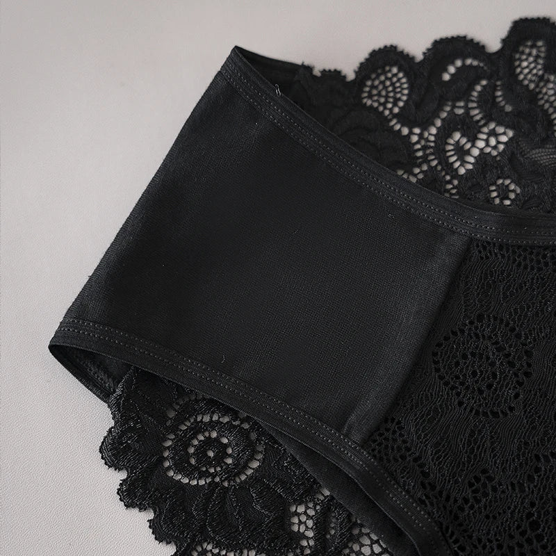 3PCS/Set Luxury Floral Embroidery Lace Panties