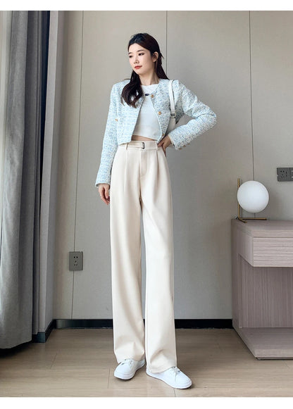 Thicken Woolen Casual Loose Full Length Pants