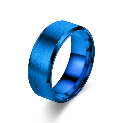 6 Colors Classic 8mm Tungsten Ring