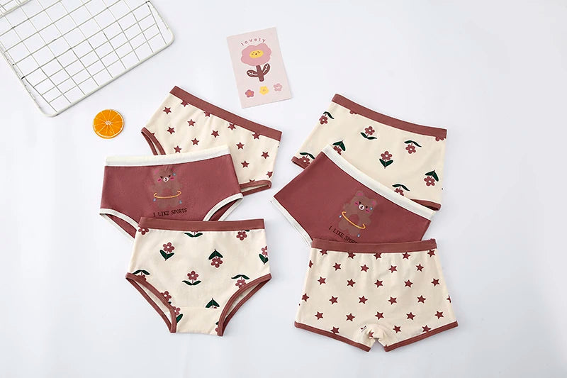 3Pcs/lot Kids Panties 7 Collections Chirdren's Underwear