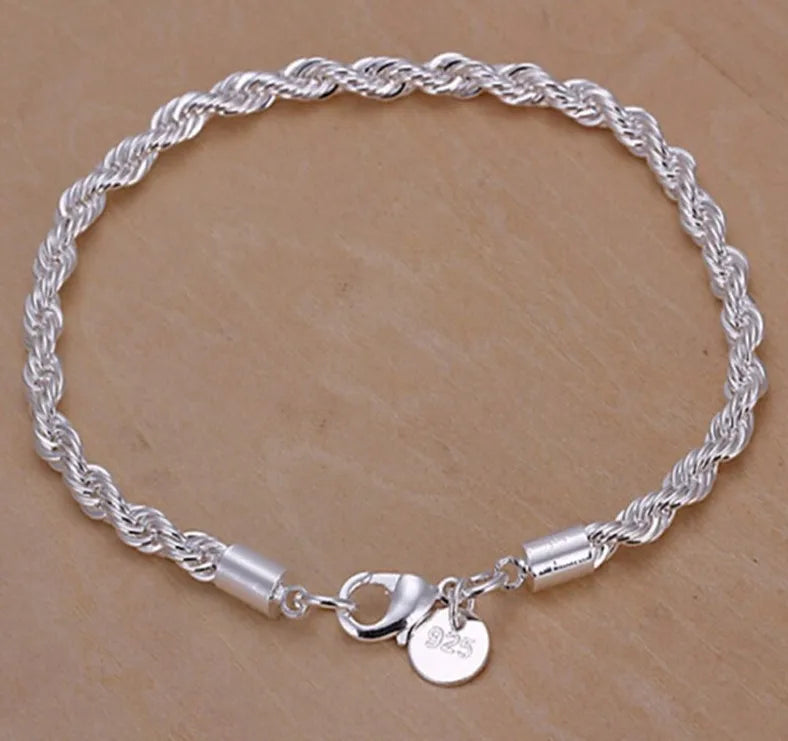 New High quality 925 Sterling Silver 4MM