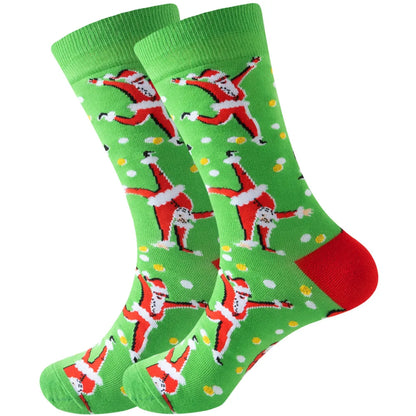 1 Pair Cartoon Santa Claus Men's Socks