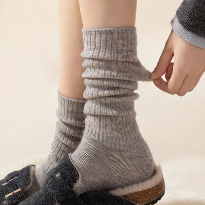 Soft Wool Long Socks Women