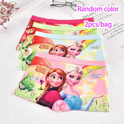 2pcs/Bag New Girl Underwear Anna Elsa princess Cartoon