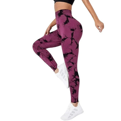 Tie-dye Gym Leggings Seamless