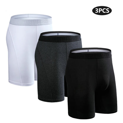 3pcs Long Boxers For Man Underwear