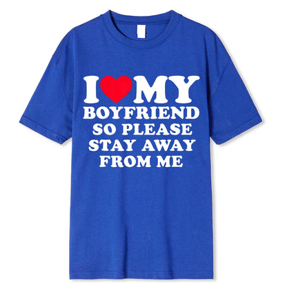 I Love My Boyfriend & I Love My Girlfriend T Shirt