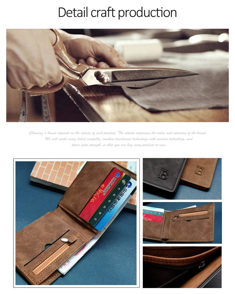 Men Leather Wallets Small