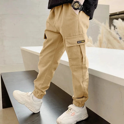 Spring Autumn Boys Pants Casual Long Style Trousers