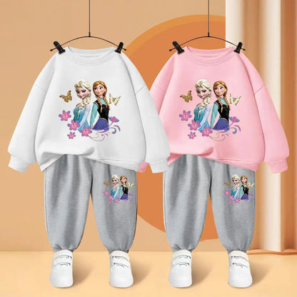 Disney Elsa Princess Print Children's Tracksuit Set