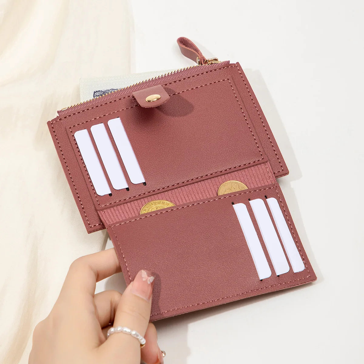 New Women's Short Card Bag Ultra Thin