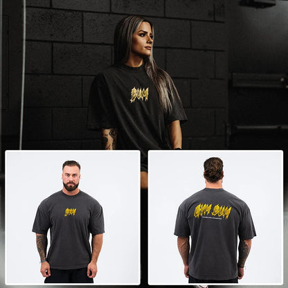 New Gym Fitness T-shirt Loose Oversized