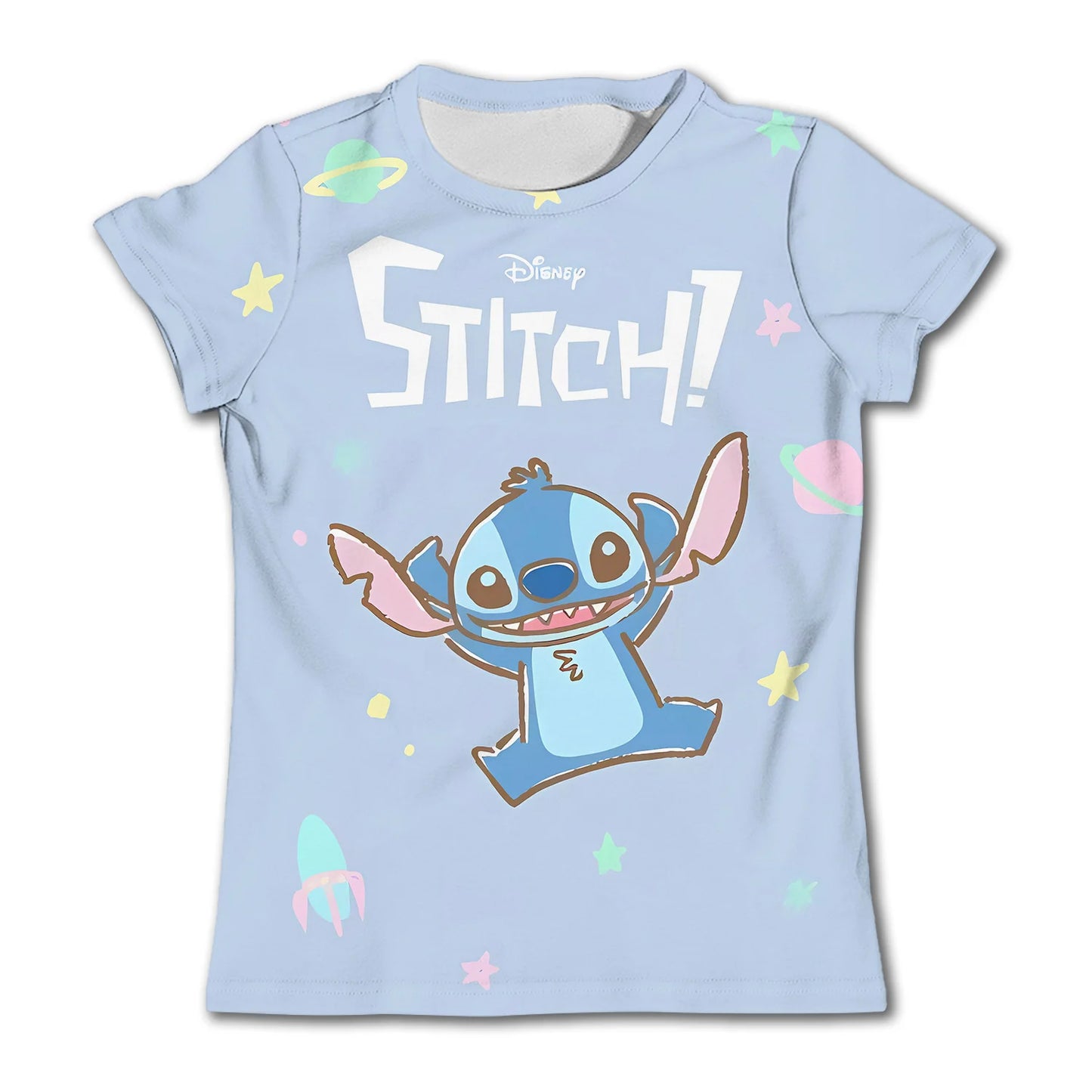 3-4Y Girls Disney Stitch T Shirts Summer